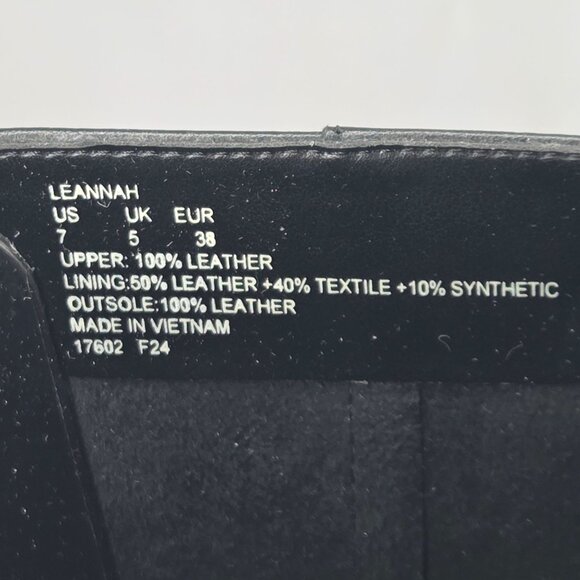 Lauren Ralph Lauren Women's Leannah Black Nappa Leather Boots - Picture 6 of 7